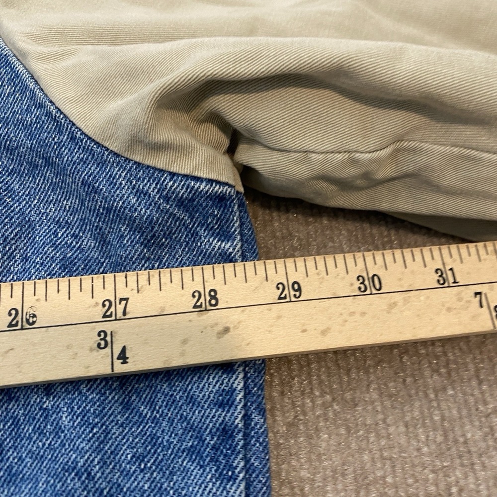 Vintage Dickies Denim Jacket 90s Y2K Blanket Lined Size XXL Bomber Distressed - Picture 11 of 13